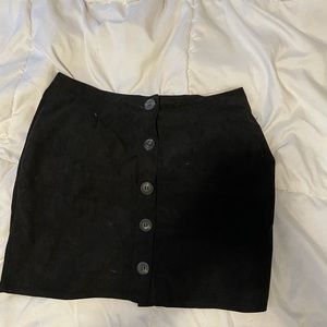 Suede skirt